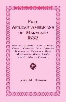 Free African-Americans Maryland, 1832