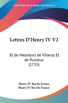 Lettres D'Henry IV V2