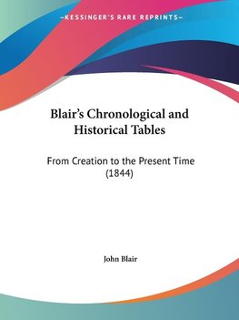 Blair's Chronological and Historical Tables