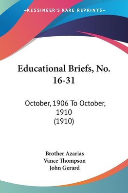 Educational Briefs, No. 16-31