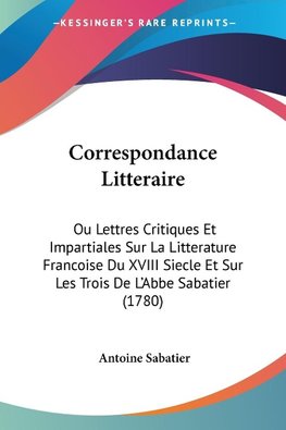 Correspondance Litteraire