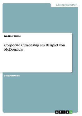 Corporate Citizenship am Beispiel von McDonald's