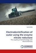 Electrodenitrification of water using the enzyme nitrate reductase