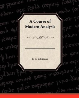 A Course of Modern Analysis