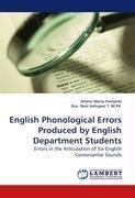 English Phonological Errors Produced by English Department Students