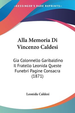 Alla Memoria Di Vincenzo Caldesi