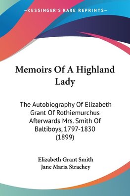 Memoirs Of A Highland Lady