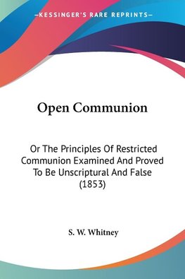 Open Communion