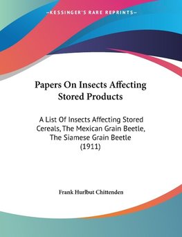 Papers On Insects Affecting Stored Products