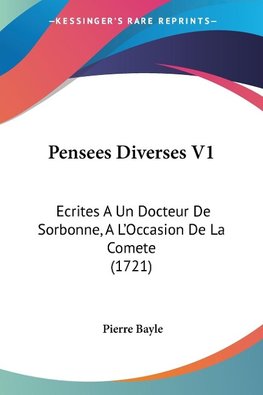 Pensees Diverses V1