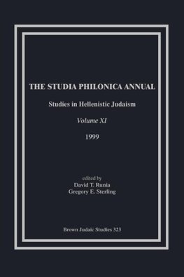 The Studia Philonica Annual, XI, 1999