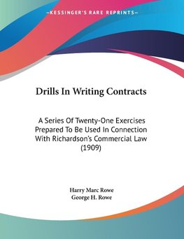 Drills In Writing Contracts