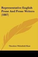 Representative English Prose And Prose Writers (1887)