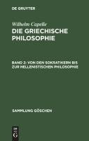 Von den Sokratikern bis zur hellenistischen Philosophie