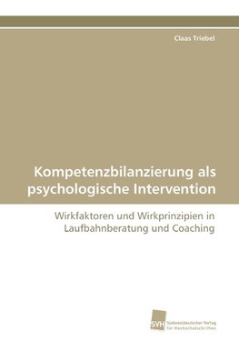 Kompetenzbilanzierung als psychologische Intervention