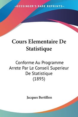 Cours Elementaire De Statistique