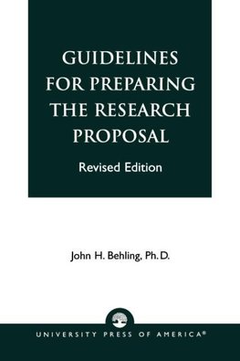 Guidelines for Preparing the Research Proposal (Rev)