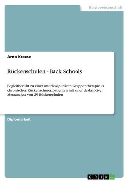 Rückenschulen - Back Schools