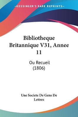 Bibliotheque Britannique V31, Annee 11