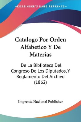 Catalogo Por Orden Alfabetico Y De Materias