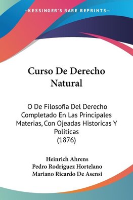 Curso De Derecho Natural