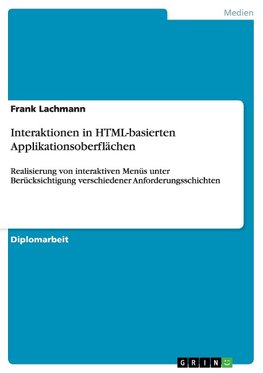 Interaktionen in HTML-basierten Applikationsoberflächen