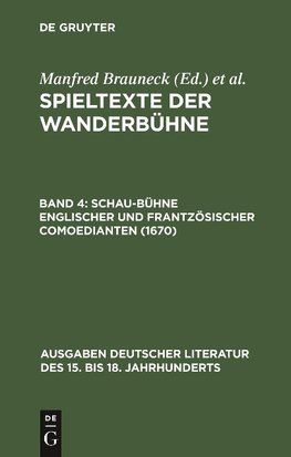 Schau-Bühne englischer und frantzösischer Comoedianten (1670)