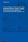 Disputatio 1200-1800