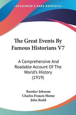 The Great Events By Famous Historians V7