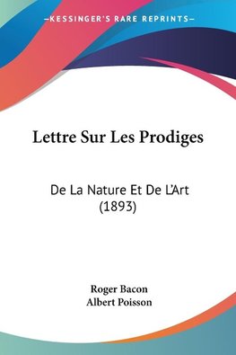 Lettre Sur Les Prodiges