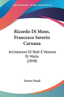 Ricordo Di Mons. Francesco Saverio Caruana