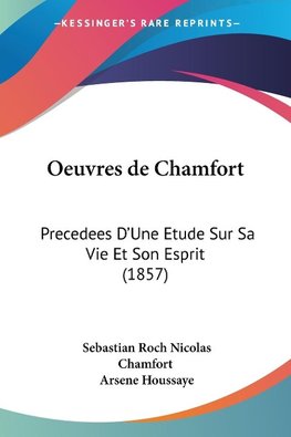 Oeuvres de Chamfort