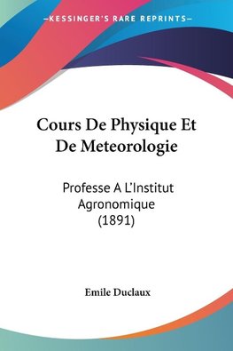 Cours De Physique Et De Meteorologie