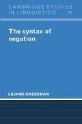 The Syntax of Negation