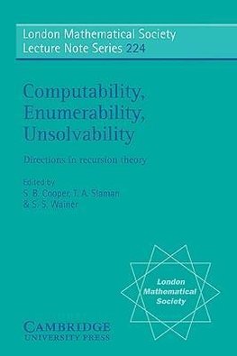 Computability, Enumerability, Unsolvability