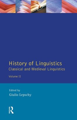 History of Linguistics Volume II