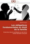 Les obligations fondamentales en droit de la famille