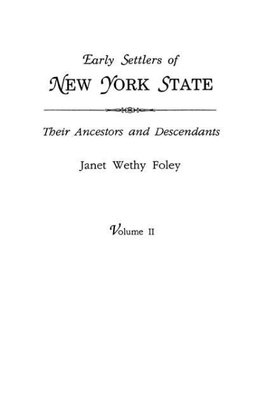 Early Settlers of New York State