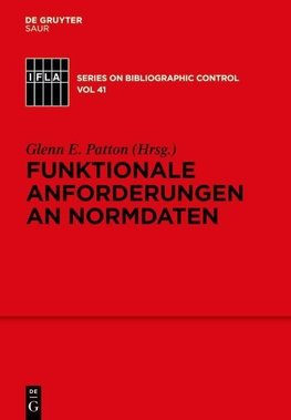 Funktionale Anforderungen an Normdaten