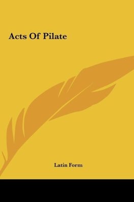 Acts Of Pilate