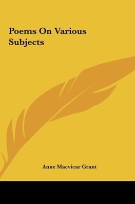 Poems On Various Subjects