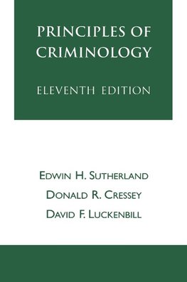 Principles of Criminology