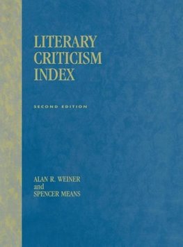 Literary Criticism Index