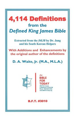 4,114 Definitions from the Defined King James Bible