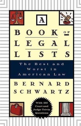 Schwartz, B: A Book of Legal Lists