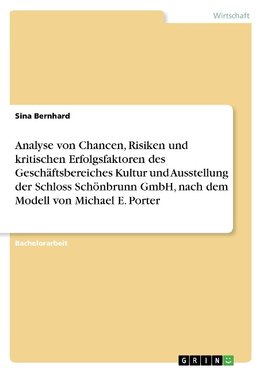 Analyse von Chancen, Risiken und kritischen Erfolgsfaktoren des Geschäftsbereiches Kultur und Ausstellung der Schloss Schönbrunn GmbH, nach dem Modell von Michael E. Porter