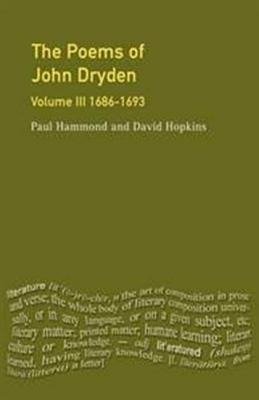 POEMS OF JOHN DRYDEN VOLUME 3