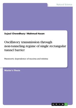 Oscillatory transmission through non-tunneling regime of single rectangular tunnel barrier