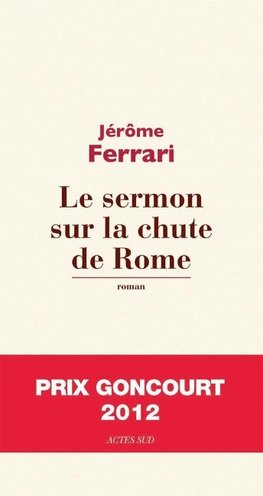 Le sermon sur la chûte de Rome