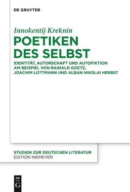 Poetiken des Selbst